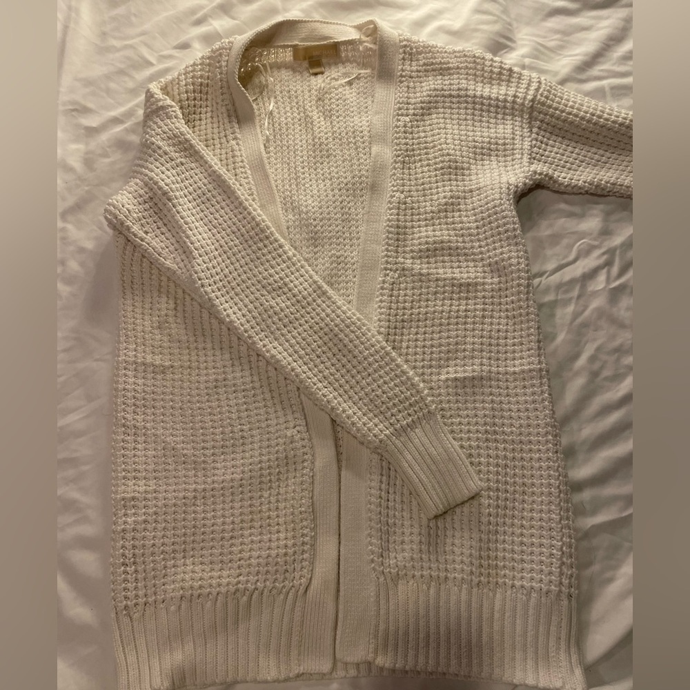 MK white cardigan